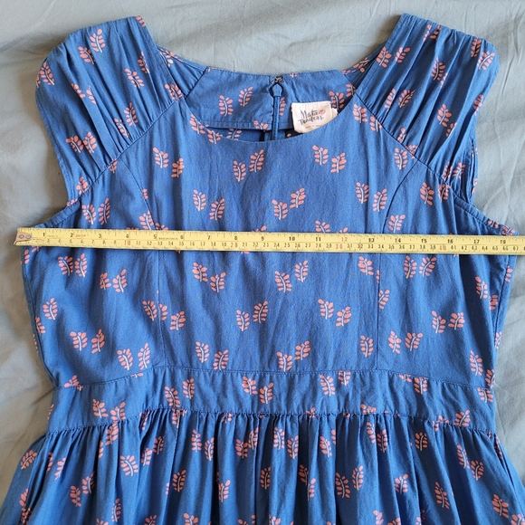 Mata Traders Blue Cotton Dress - Picture 10 of 12